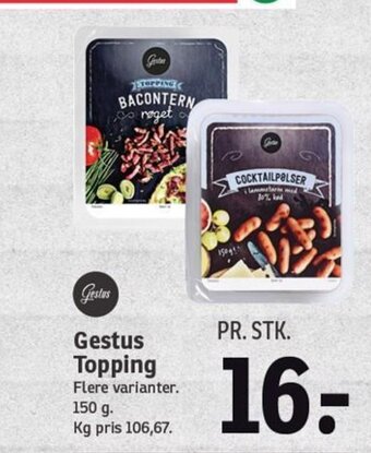 SPAR Gestus Topping tilbud