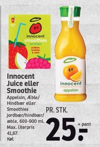 SPAR Innocent Juice eller Smoothie tilbud
