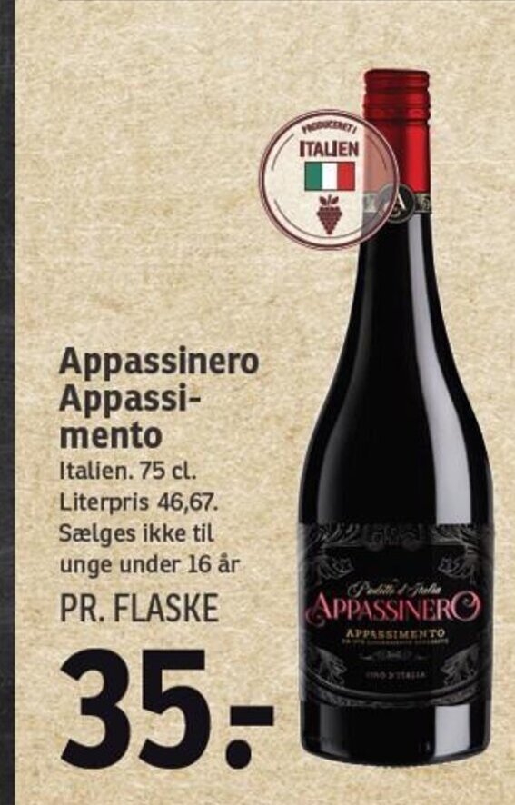 SPAR Appassinero Appassi-mento tilbud