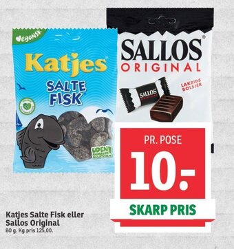 Katjes Salte Fisk eller Sallos Original