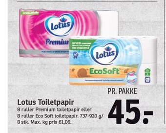 SPAR Lotus Toiletpapir tilbud