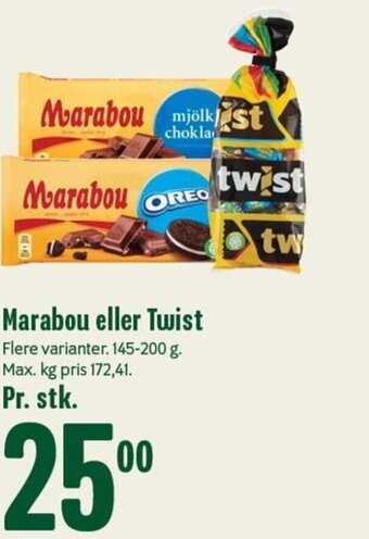 Min Købmand Marabou eller Twist tilbud