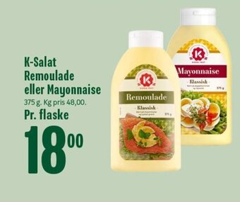 Min Købmand K-Salat Remoulade eller Mayonnaise tilbud