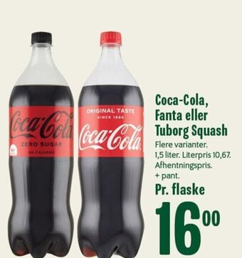 Min Købmand Coca-Cola, Fanta eller Tuborg Squash tilbud