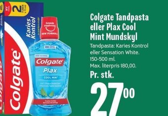 Colgate Tandpasta eller Plax Cool Mint Mundskyl