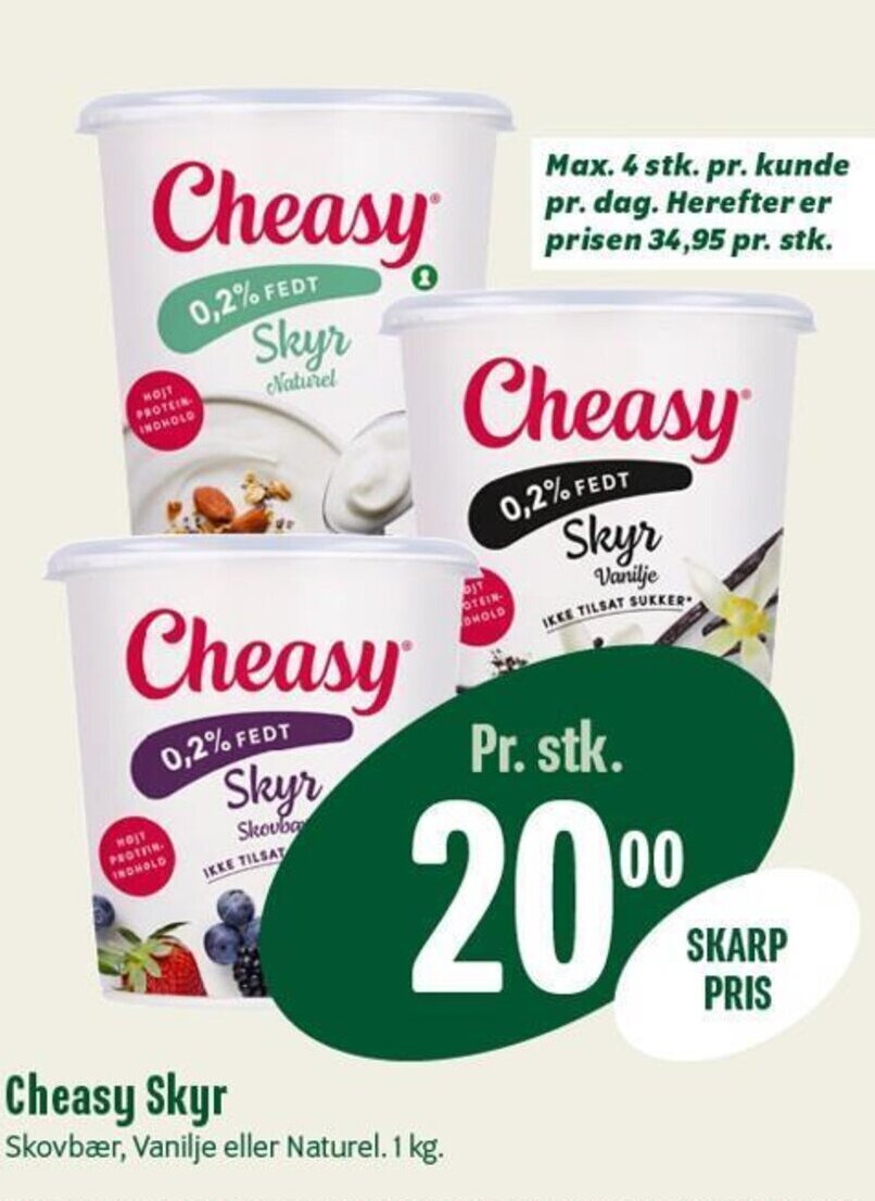 Min Købmand Cheasy Skyr tilbud