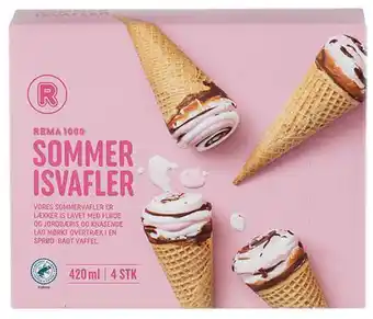 REMA 1000 Sommer isvafler, 420 ml tilbud