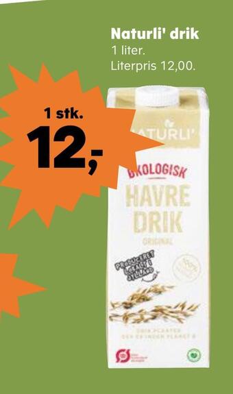 Kvickly Naturli' drik tilbud