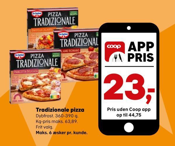 Kvickly Tradizionale pizza tilbud