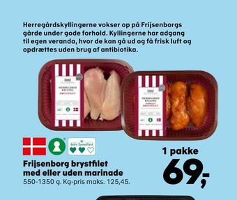 Kvickly Frijsenborg brystfilet med eller uden marinade tilbud