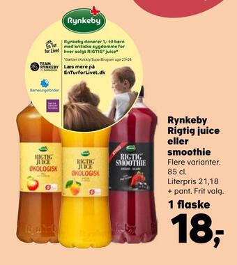 Rynkeby rigtig juice eller smoothie