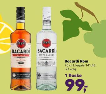 Kvickly Bacardi rom tilbud