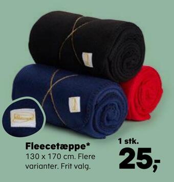 Kvickly Fleecetæppe tilbud