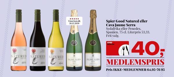 Dagli'Brugsen Spier good natured eller cava jaume serra tilbud