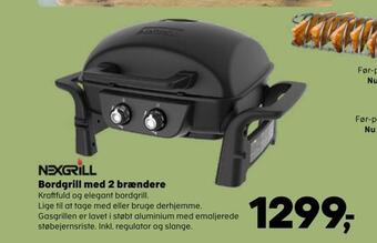 Kvickly Bordgrill med 2 brændere tilbud