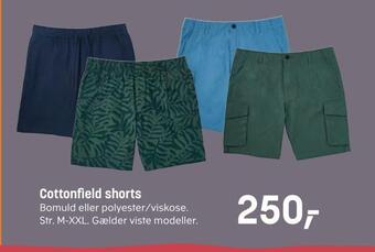 Kvickly Cottonfield shorts tilbud