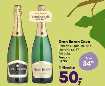 Kvickly Gran baron cava tilbud