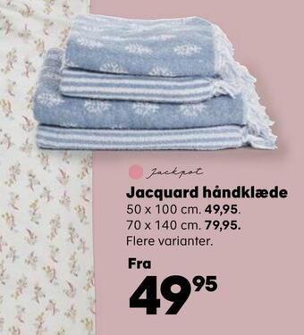 Kvickly Jacquard håndklæde tilbud