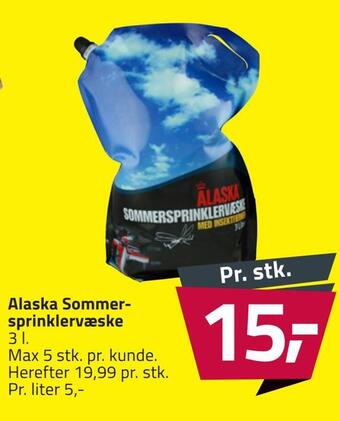Alaska sommersprinklervæske