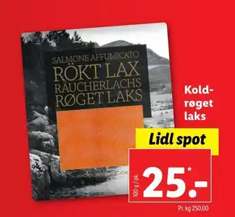 Lidl Koldrøget laks tilbud