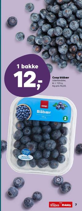 SuperBrugsen Coop blåbær tilbud