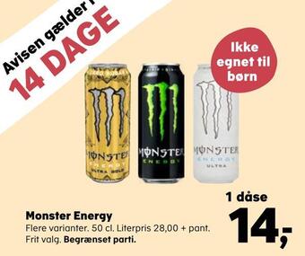 Kvickly Monster energy tilbud