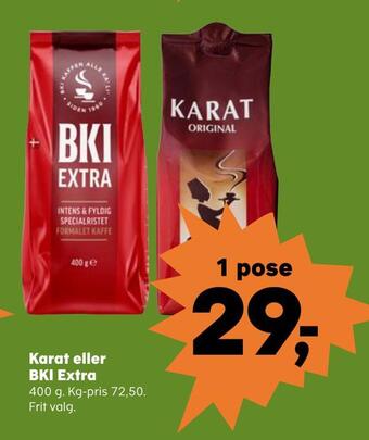 Kvickly Karat eller bki extra tilbud