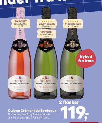 Kvickly Dulong crémant de bordeaux tilbud