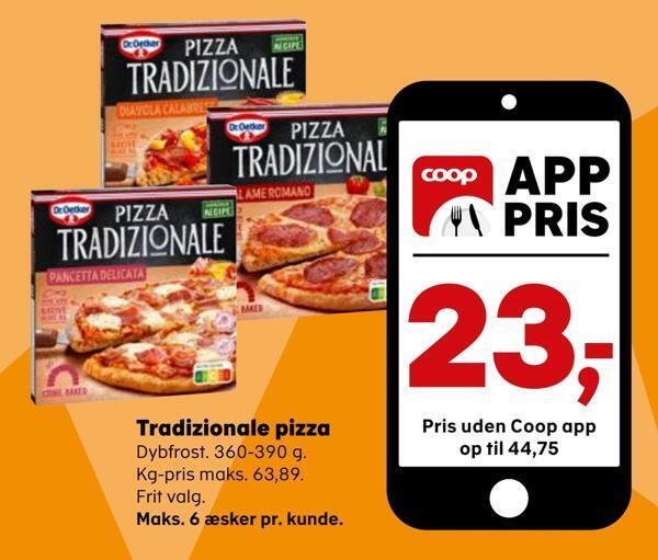 SuperBrugsen Tradizionale pizza tilbud