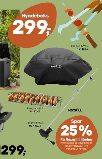 Spar 25% på nexgrill tilbehør