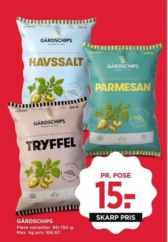 MENY Gårdschips tilbud
