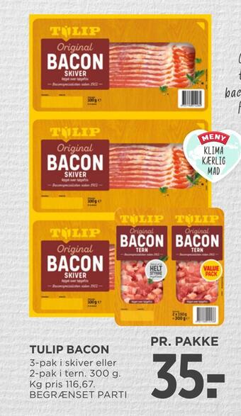 MENY Tulip bacon tilbud