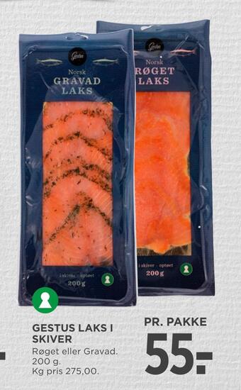 MENY Gestus laks i skiver tilbud