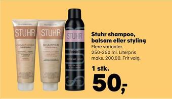 Stuhr shampoo, balsam eller styling