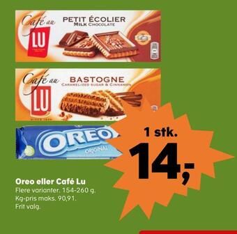 Oreo eller café lu