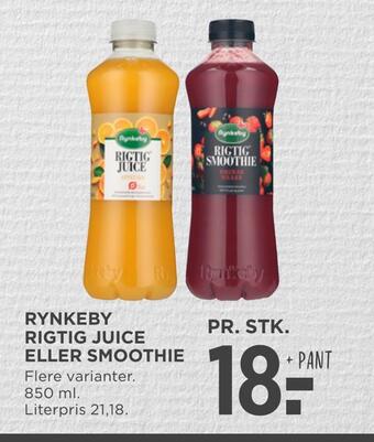 MENY Rynkeby rigtig juice eller smoothie tilbud