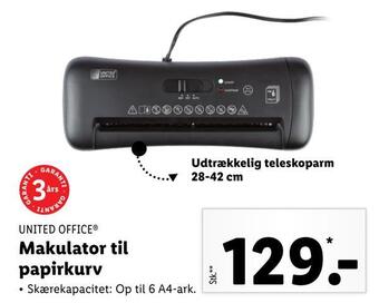 Makulator til papirkurv