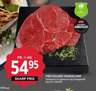 MENY Freygaard okseklump tilbud