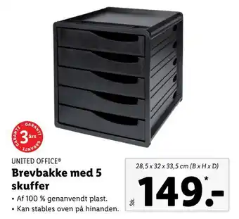 Lidl Brevbakke med 5 skuffer tilbud