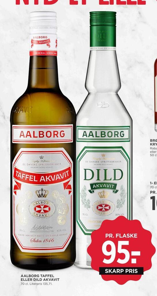 taffel eller dild akvavit tilbud hos MENY