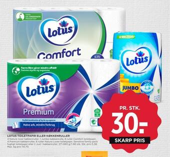 MENY Lotus toiletpapir eller køkkenruller tilbud