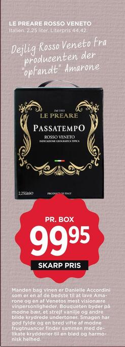 MENY Le preare rosso veneto tilbud