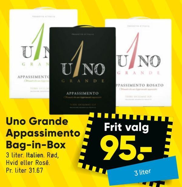 Bilka Uno grande appassimento bag-in-box tilbud