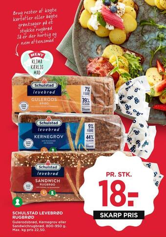 MENY Schulstad levebrød rugbrød tilbud