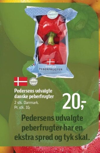 Føtex Pedersens udvalgte danske peberfrugter tilbud