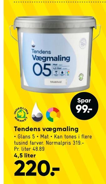 Bilka Tendens vægmaling tilbud