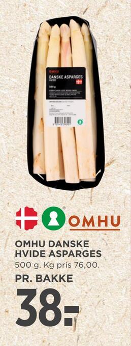 MENY Omhu danske hvide asparges tilbud