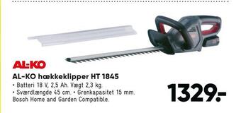 Bilka Al-ko hækkeklipper ht 1845 tilbud