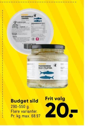 Bilka Budget sild tilbud