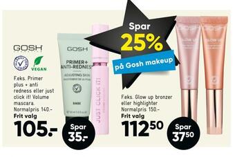 Bilka Spar 25% på gosh makeup tilbud